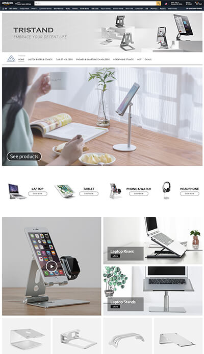 Amazon Storefront Templates-Tristand-Stands & Holders